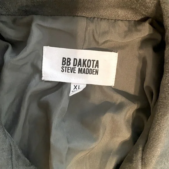 Faux suede motorcycle jacket. - Picture 2 of 3